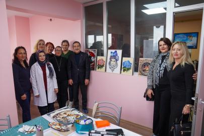 Başkan Ataç Belde Evi Kursiyerleri ile Buluştu