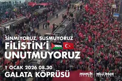 "Buradayız" diyecekler! Galata'da tarihi Filistin nöbeti için geri sayım!