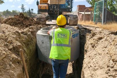 ESKİ’den iki mahalleye yeni kanalizasyon hattı