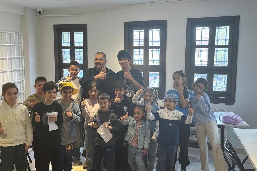 Odunpazarı’nda 23 Nisan’da çocuklar rap atölyesinde şarkı yazdı