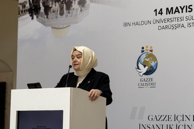 Ayşen Gürcan Uluslararası Gazze Çalıştayı’nda Konuştu