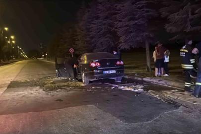 Eskişehir’de seyir halindeki otomobil alev aldı