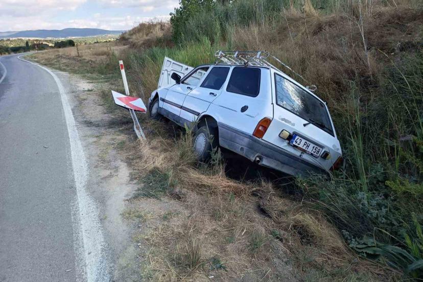 Hisarcık’ta otomobil şarampole savruldu: 4 yaralı
