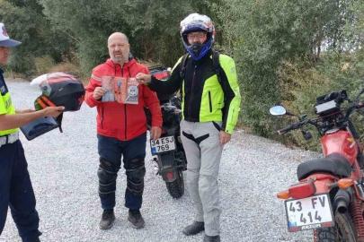 Kütahya’da motosiklet ve motorlu bisiklet sürücülerine yönelik özel denetim