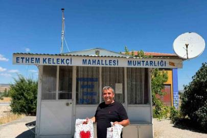Muhtardan öğrencilere eğitim desteği