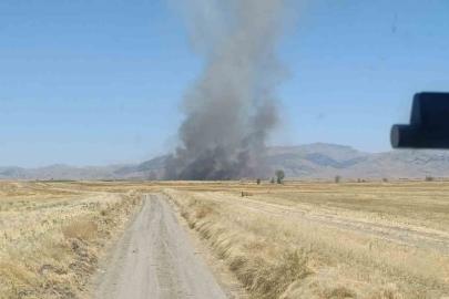 Yangında 100 dekar tarım arazisi zarar gördü