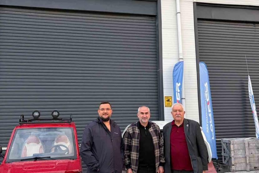 Baskan Beşer elektrikli araç tesisini gezdi