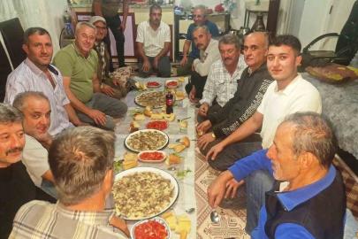 Hisarcık’ta asırlık gelenek: Avcılar tavşan etli tirit sofrasında buluştu