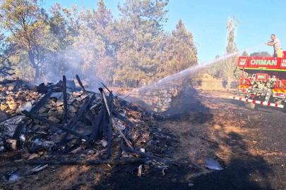 Hisarcık’ta otluk yangını: 3 hektarlık alan zarar gördü