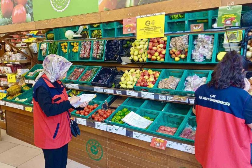Marketlere yönelik TÜFİS denetimi yapıldı