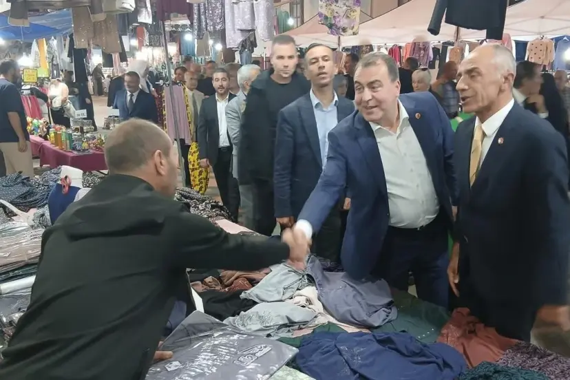 MHP Eskişehir teşkilatı Sarıcakaya esnafıyla buluştu