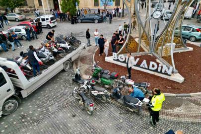 Polis denetiminde 52 motosiklet trafikten men edildi