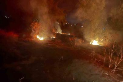 Şuhut’ta arazi yangını korkuttu