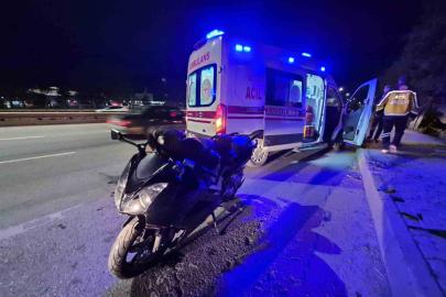 Eskişehir Çevre Yolu’nda motosiklet otomobile arkadan çarptı
