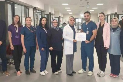 Kütahya Şehir Hastanesi’nde el hijyeni teşekkürünü Dahiliye Yoğun Bakım Ünitesi aldı