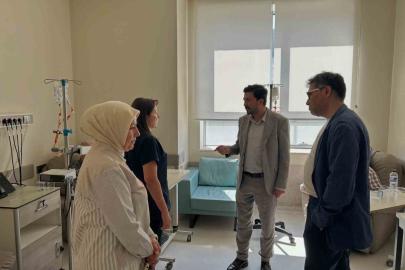 Kütahya Şehir Hastanesi’nde kemoterapi ünitesi ziyaret edildi