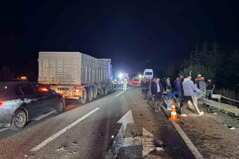 Kütahya’da zincirleme trafik kazası: 7 yaralı