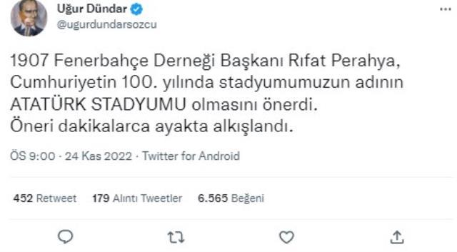 Fenerbahçe stadının ismi Atatürk stadyumu mu oluyor? Fenerbahçe stad ismi Atatürk stadı mı oluyor?