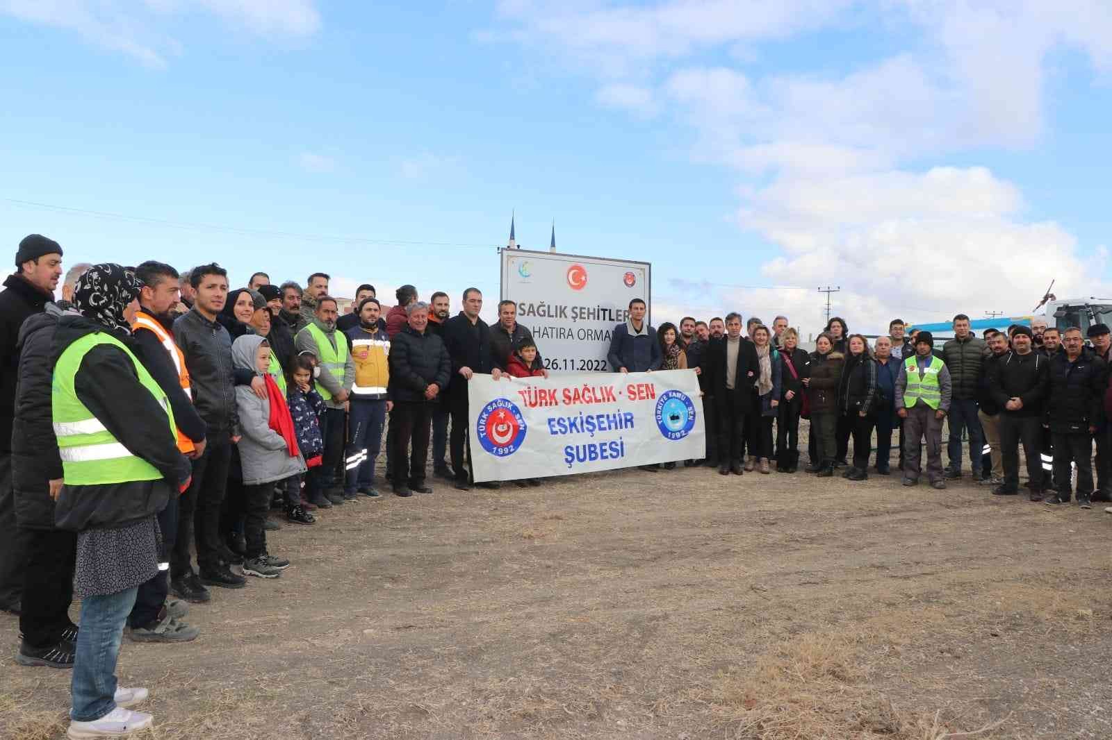 Çifteler’de sağlık şehitleri adına hatıra ormanı