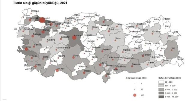 Türkiye'nin göç haritası ilk kez yayınlandı! İstanbul'dan resmen kaçış var