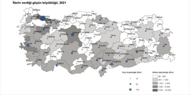Türkiye'nin göç haritası ilk kez yayınlandı! İstanbul'dan resmen kaçış var