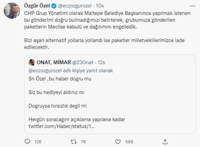 Belediye başkanının hediye olarak yolladığı ayakkkabılar CHP'li vekiller tarafından iade edildi