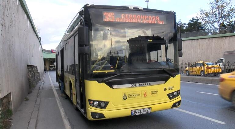 Fatih'te İETT otobüsünde 'meşale' paniği
