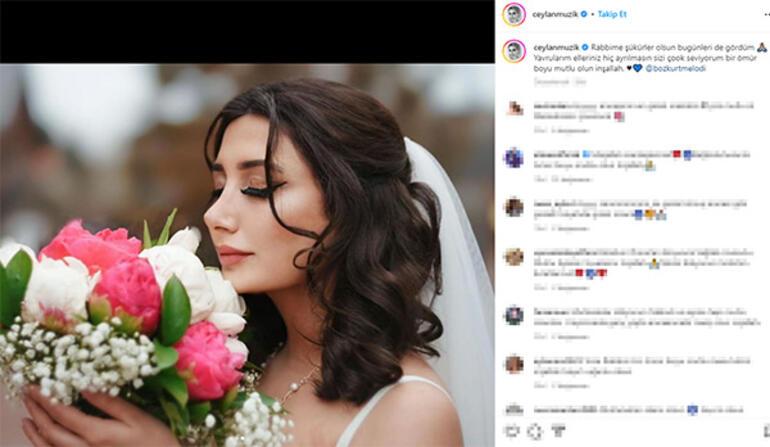 Ceylan'ın kızı Melodi Bozkurt evlendi