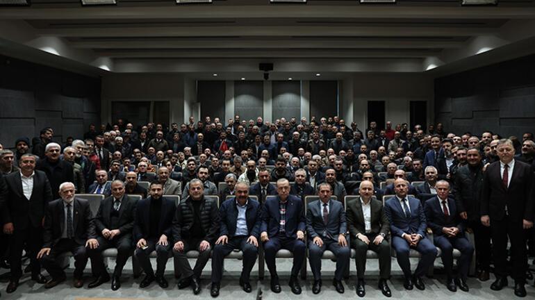 Cumhurbaşkanı Erdoğan, minibüs odaları başkanları ve şoförler ile buluştu