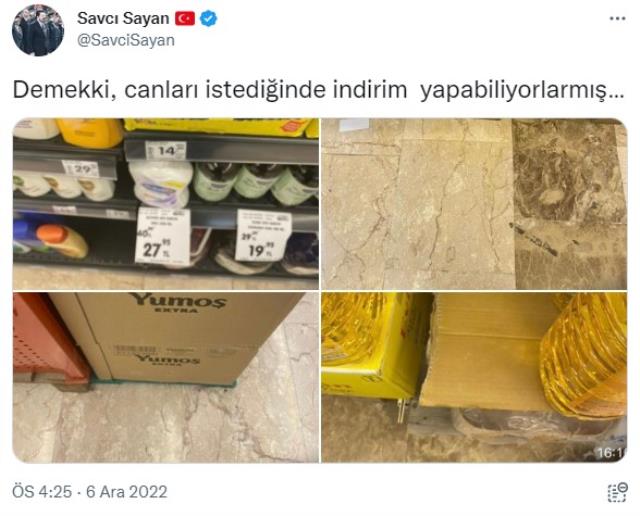 Ağrı'da 10 zincir marketi mühürleyen Savcı Sayan'dan yeni paylaşım: Demek ki isteyince oluyormuş