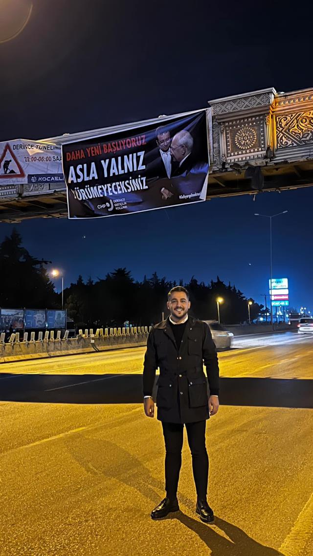 İmamoğlu'na destek için pankart asan CHP'li başkan, gözaltına alındı