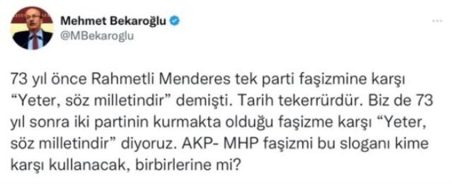 CHP'li Mehmet Bekaroğlu'nun Atatürk ve İnönü'yü hedef aldığı paylaşım tepki çekti! Anında sildi