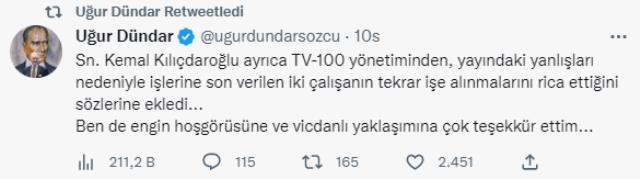 SADAT krizi sonrası 12. katta kritik görüşme! Kılıçdaroğlu, işten çıkarılan 3 kişinin geri alınmasını istedi