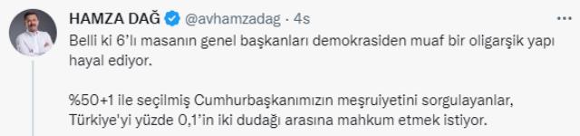 AK Parti'den Davutoğlu'nun 6'lı Masa'nın yönetim modeliyle ilgili sözlerine tepki: Sivil darbe hazırlığının itirafı