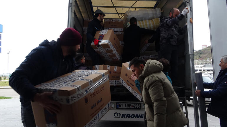 Trabzonspor’un yardım TIR'ları yola çıktı