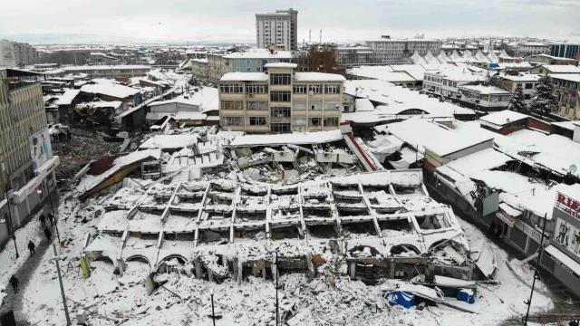 Deprem etkilenen Malatya havadan görüntülendi