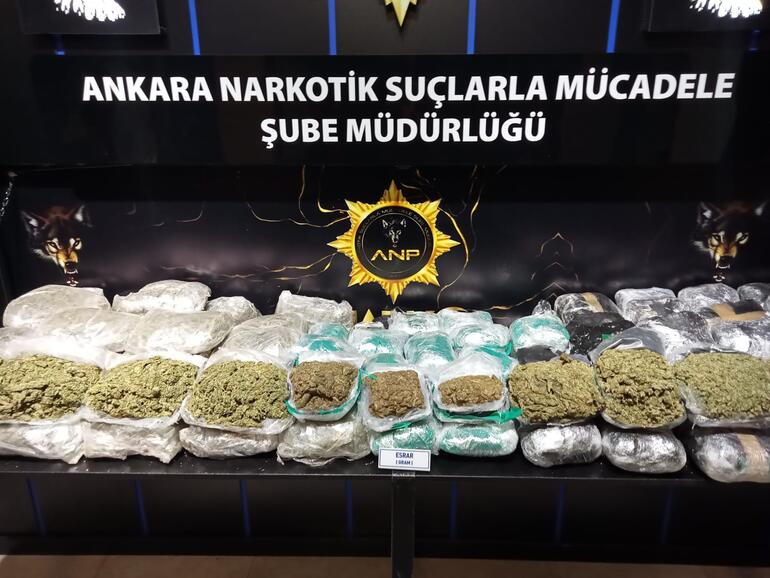 Ankara'da 10 milyon liralık uyuşturucu operasyonu: 2 gözaltı