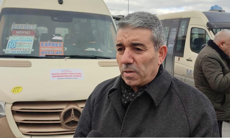 Esenyurt'ta minibüsçülerden deprem bölgesine 268 bin lira yardım