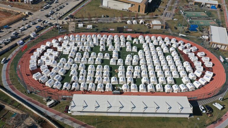Gaziantep'te 80 bin kişilik çadır ve konteyner kentler