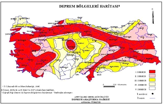 Kayseri deprem bölgesi mi? Kayseri kaçıncı derece deprem bölgesi? Kayseri'de fay hattı var mı?