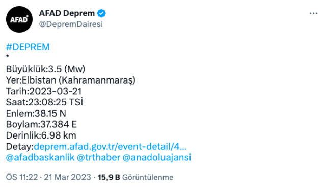 Diyarbakır deprem mi oldu? AFAD ve Kandilli deprem listesi! Az önce Diyarbakır'da deprem oldu mu? Diyarbakır kaç şiddetinde deprem oldu?