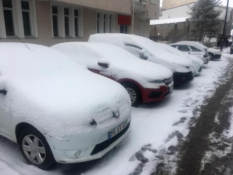 Ardahan ve Erzincan'da kar yağışı