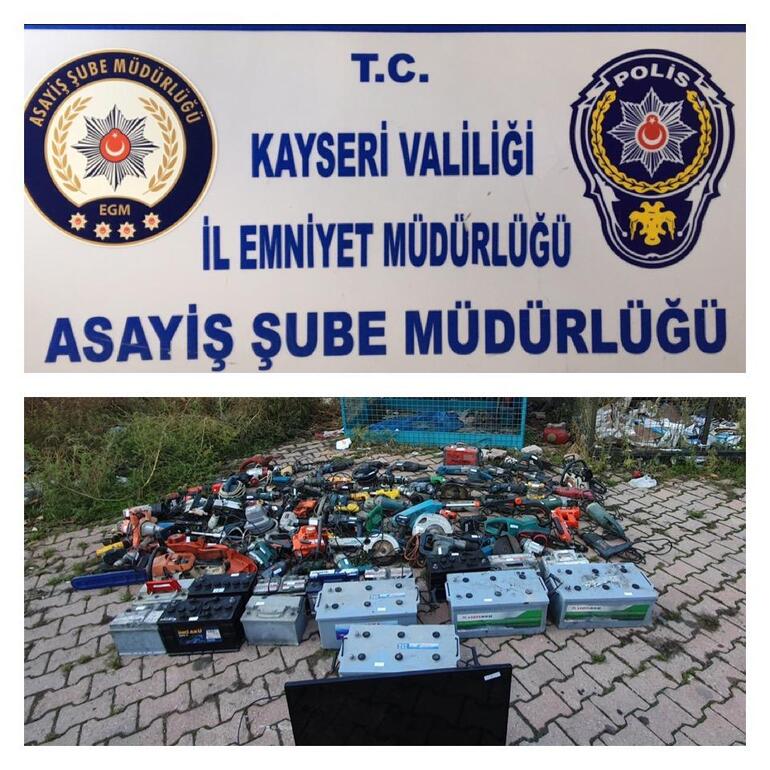 Kayseri'de hırsızlık operasyonunda 23 tutuklama