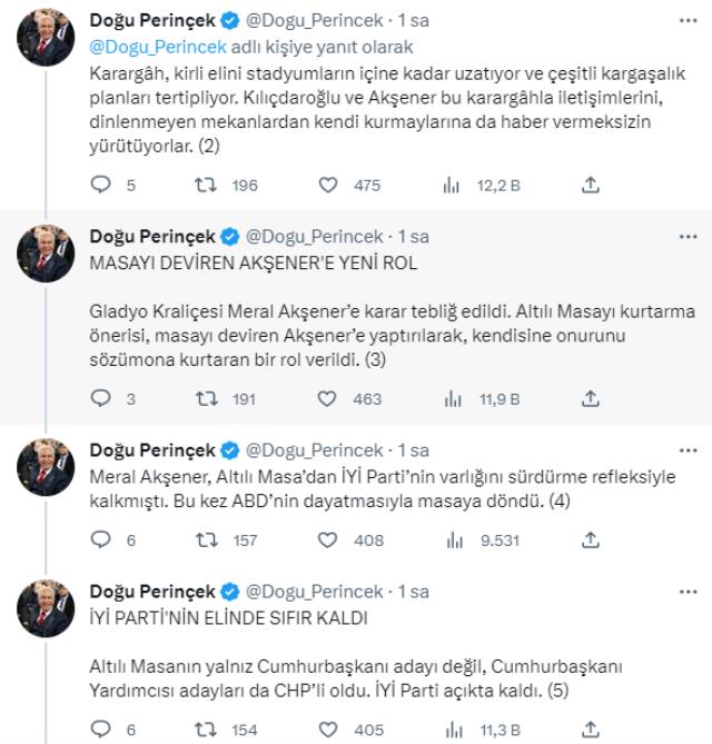 Perinçek'ten Akşener'in 6'lı Masa'ya geri dönmesine dikkat çeken yorum: ABD krize el koydu, İYİ Parti açıkta kaldı