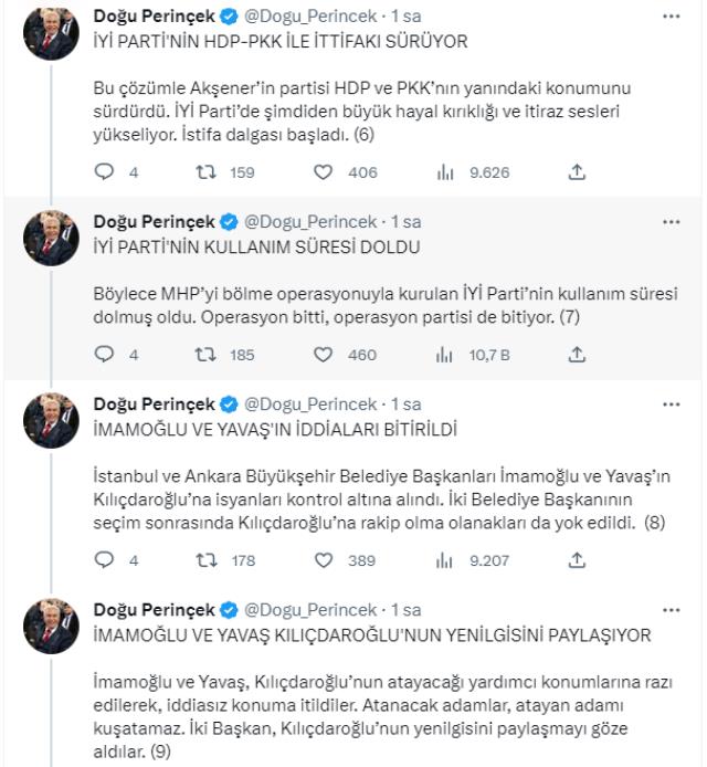 Perinçek'ten Akşener'in 6'lı Masa'ya geri dönmesine dikkat çeken yorum: ABD krize el koydu, İYİ Parti açıkta kaldı