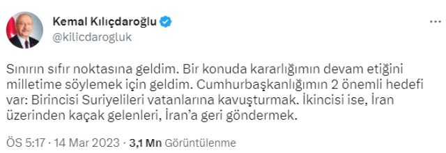 Kılıçdaroğlu: Cumhurbaşkanlığımın iki önemli hedefi var