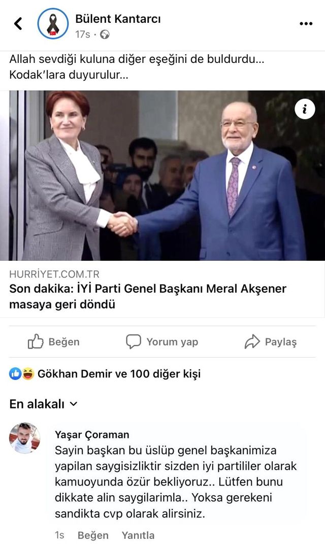 CHP'li belediye başkanından skandal paylaşım! Akşener'e yaptığı benzetme ortalığı karıştıracak