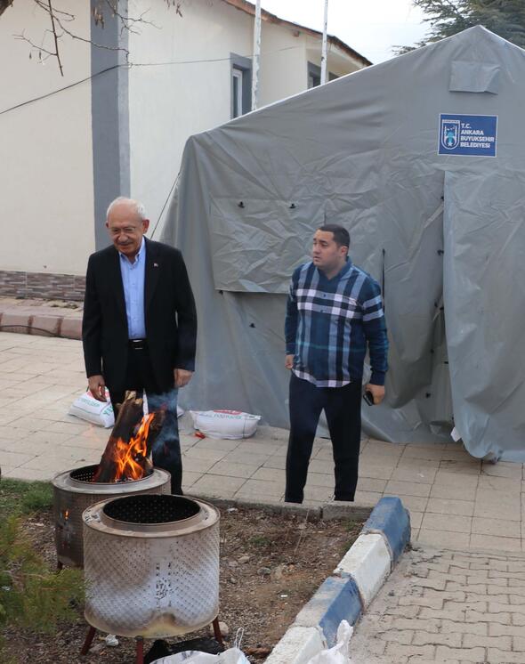 CHP lideri Kılıçdaroğlu'nun geceyi geçirdiği çadır görüntülendi