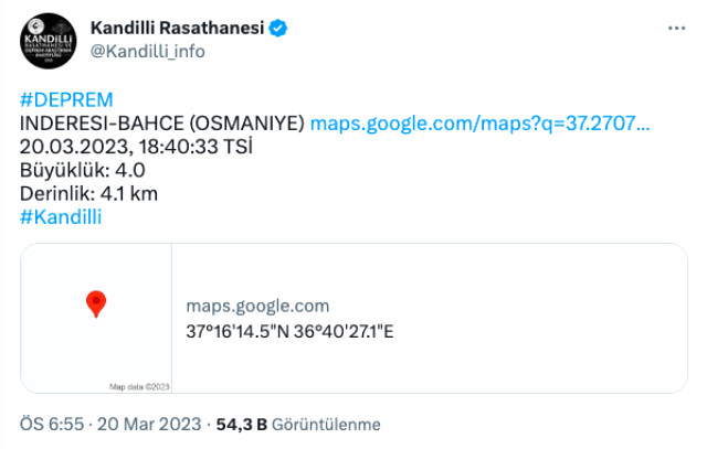 Osmaniye deprem mi oldu? SON DAKİKA! Az önce İstanbul'da deprem mi oldu? AFAD ve Kandilli deprem listesi!