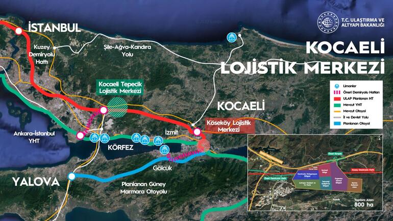 Gaziantep ve Kocaeli’de iki yeni lojistik merkez kuruluyor